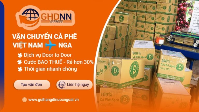 Gửi cà phê đi Nga