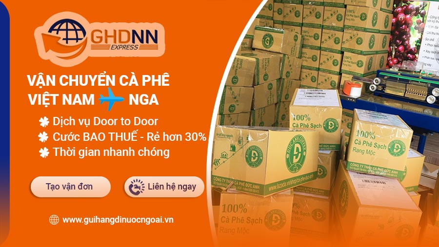 Gửi cà phê đi Nga