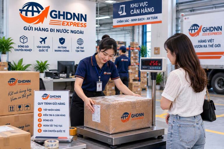 Cân trọng lượng kiện hàng trực tiếp