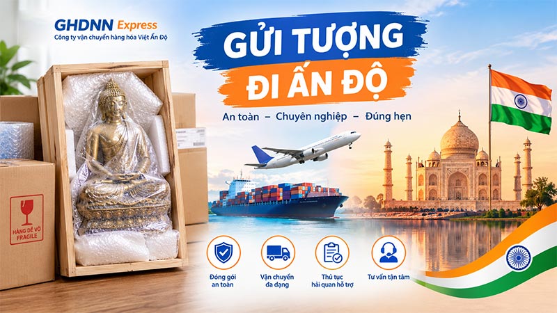 Gửi tượng đi Ấn Độ