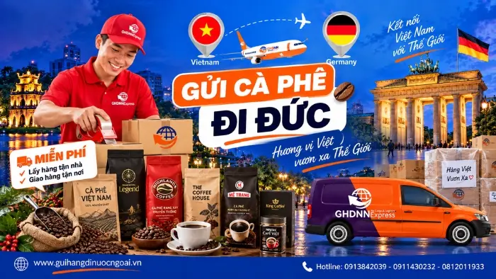 Gửi cà phê đi Đức