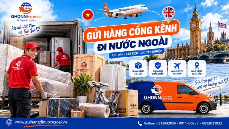 Gửi hàng cồng kềnh đi nước ngoài