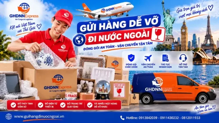 Gửi hàng dễ vỡ đi nước ngoài
