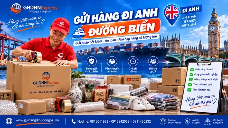 Gửi hàng đi Anh đường biển