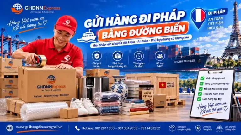 Gửi hàng đi Pháp bằng đường biển