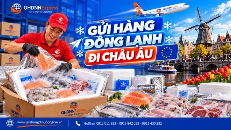 Gửi hàng đông lạnh đi Châu Âu