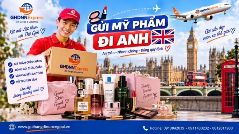 Gửi mỹ phẩm đi Anh