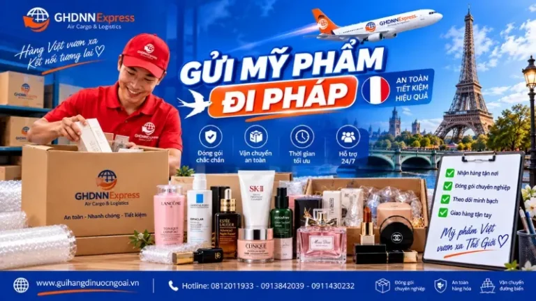 Gửi mỹ phẩm đi Pháp