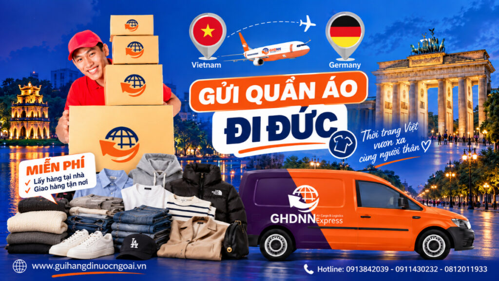 Gửi quần áo đi Đức
