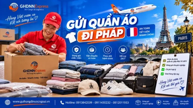 Gửi quần áo đi Pháp