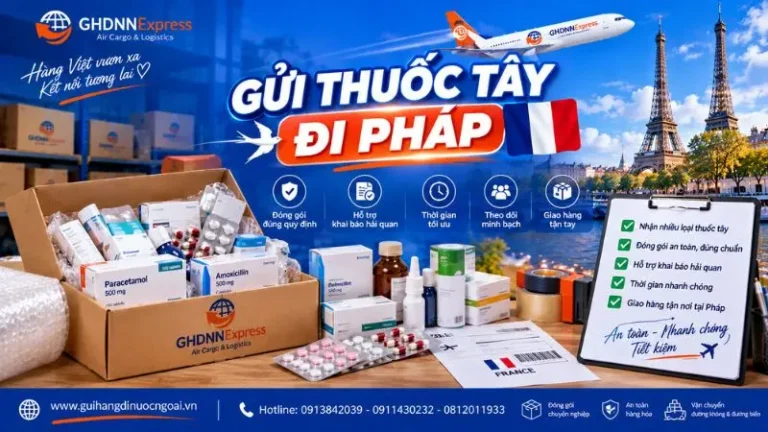 Gửi thuốc tây đi Pháp