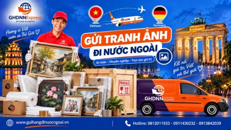 Gửi tranh ảnh đi nước ngoài