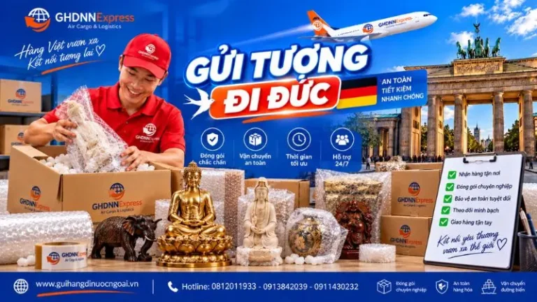 Gửi tượng đi Đức