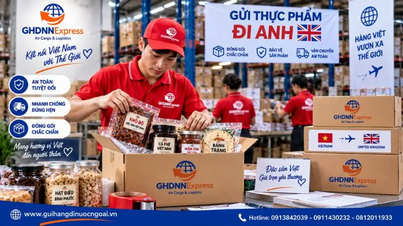 Hướng dẫn đóng gói thực phẩm đi Anh an toàn