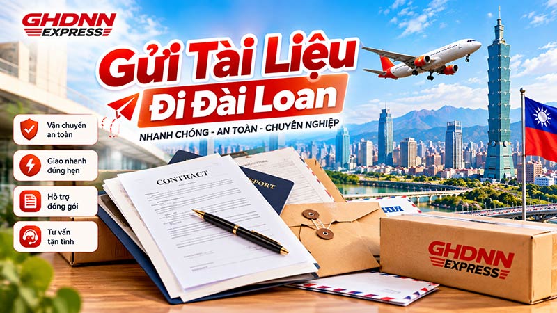 Gửi tài liệu đi Đài Loan