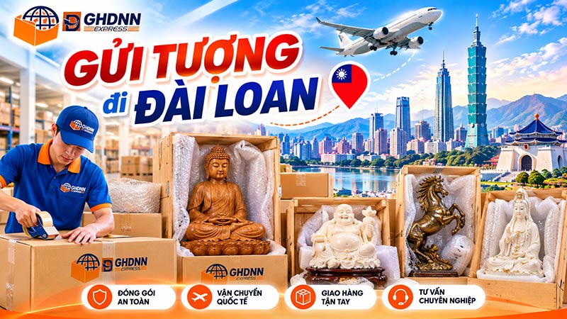 Gửi tượng đi Đài Loan