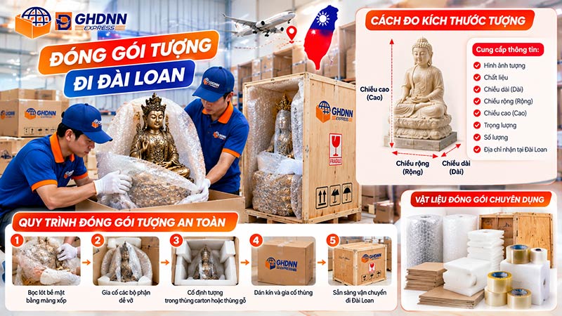 Vận chuyển tượng đi Đài Loan