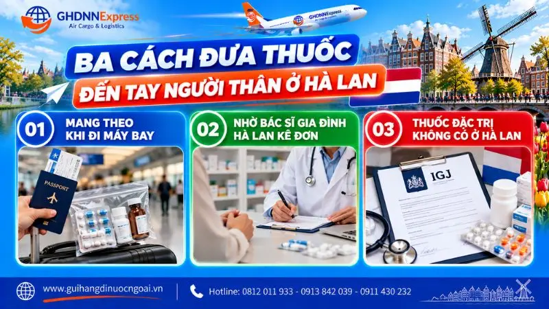 Ba cách đưa thuốc tây đến người thân ở Hà Lan