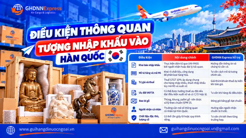 Điều kiện thông quan tượng nhập khẩu vào Hàn Quốc