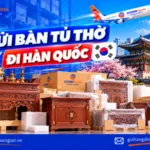 Gửi bàn tủ thờ đi Hàn Quốc