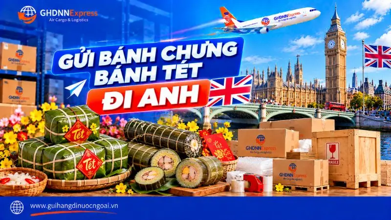 Gửi bánh chưng bánh tét đi Anh