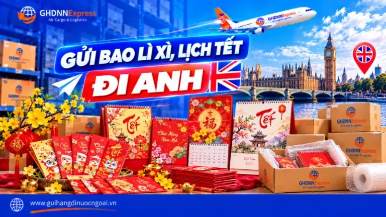 Gửi bao lì xì lịch tết đi Anh