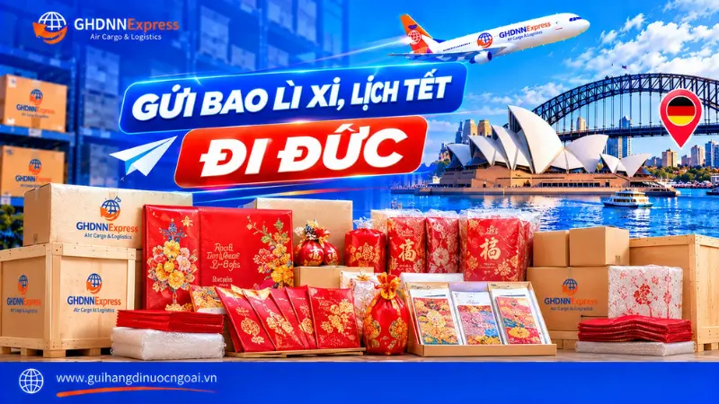 Gửi bao lì xì lịch tết đi Đức