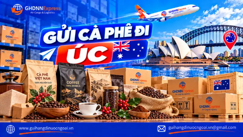 Gửi cà phê đi Úc