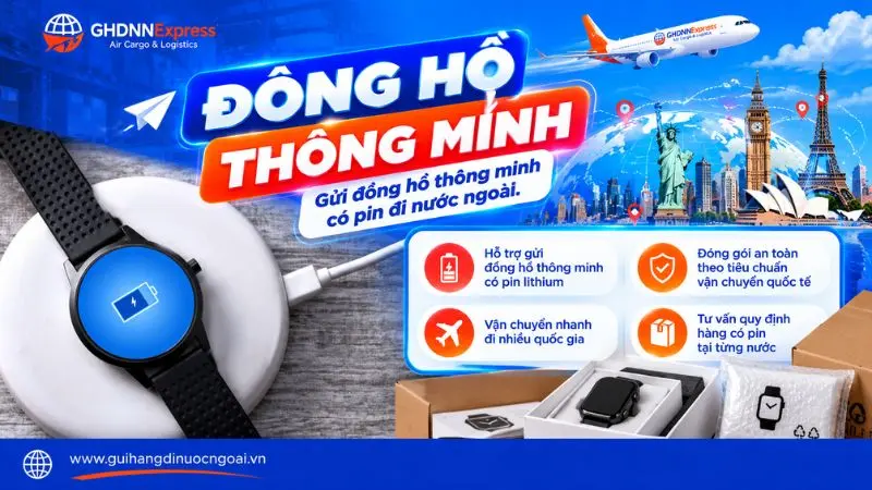 Đồng hồ thông minh có pin đi nước ngoài