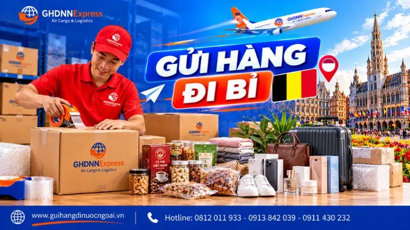 Gửi hàng đi Bỉ