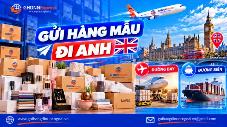 Gửi hàng mẫu đi Anh