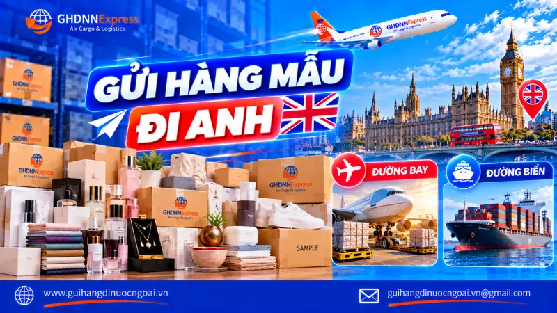 Gửi hàng mẫu đi Anh
