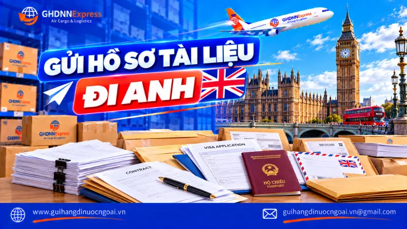 Gửi hồ sơ tài liệu đi Anh