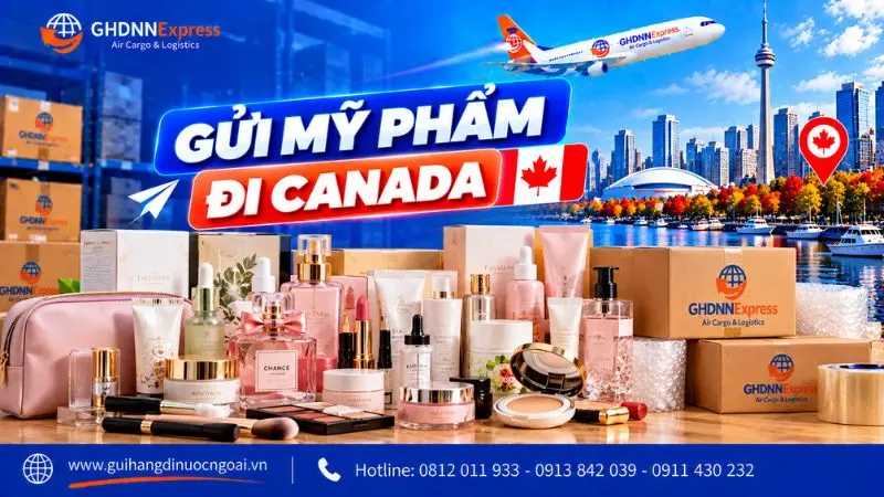 Gửi mỹ phẩm đi Canada