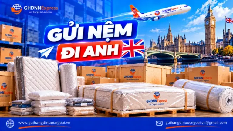 Gửi nệm đi Anh