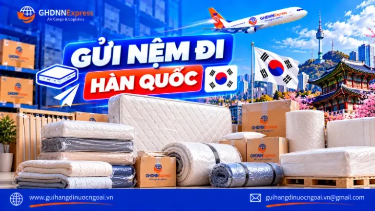 Gửi nệm đi Hàn Quốc