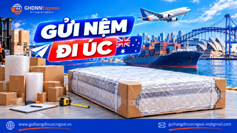 Gửi nệm đi Úc