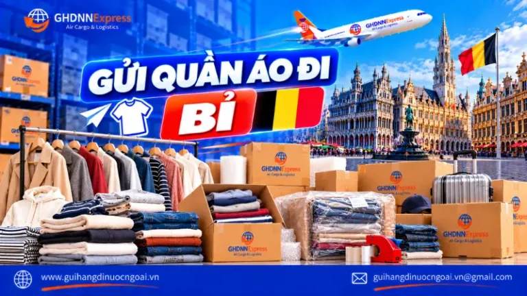 Gửi quần áo đi Bỉ