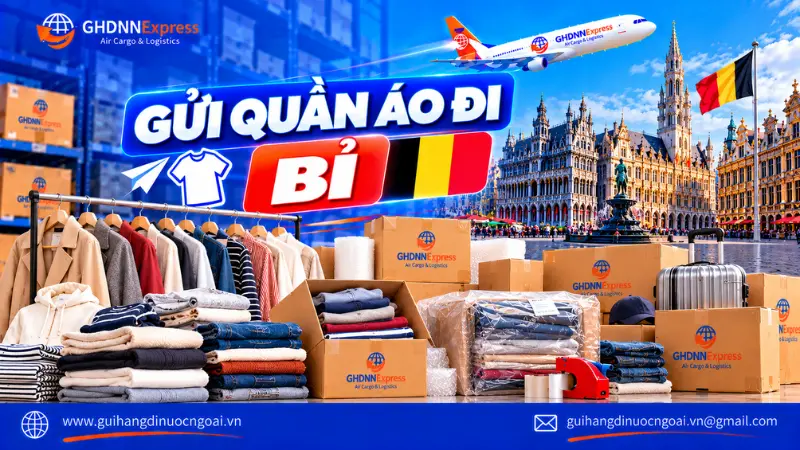 Gửi quần áo đi Bỉ