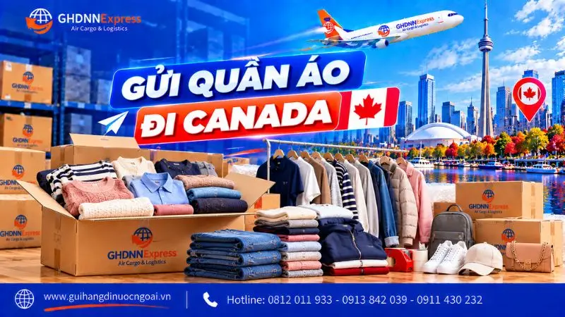 Gửi quần áo đi Canada