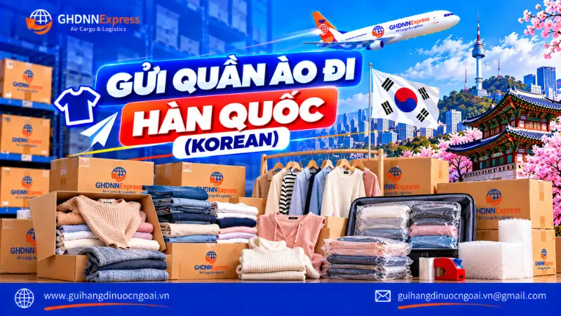 Gửi quần áo đi hàn Quốc