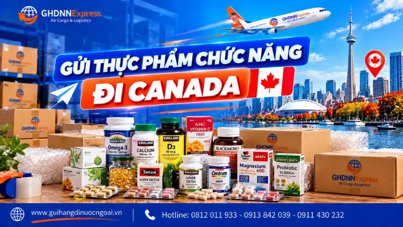 Gửi thực phẩm chức năng đi Canada