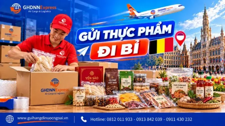 gửi thực phẩm đi Bỉ