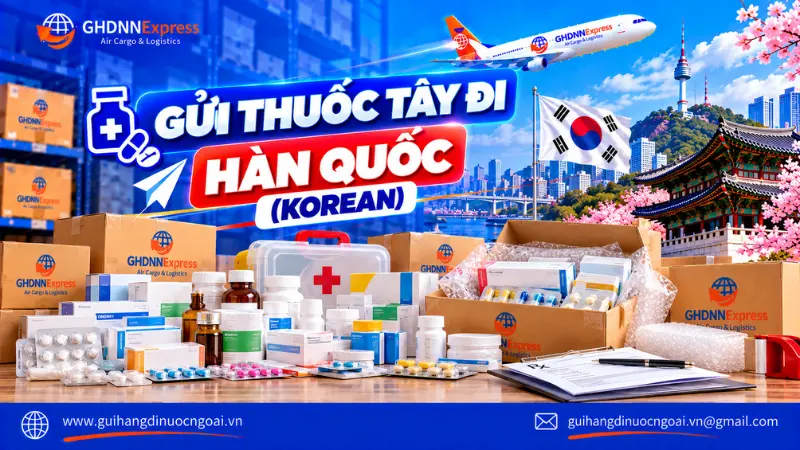 Gửi thuốc tây đi Hàn Quốc