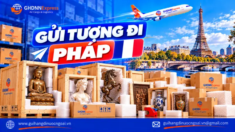 Gửi tượng đi Pháp