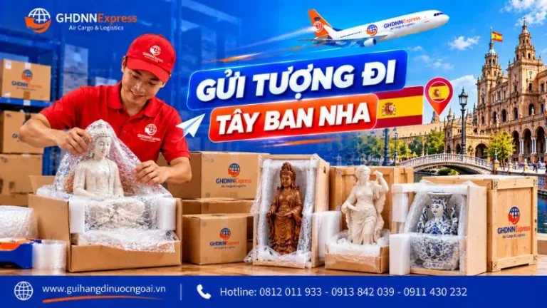 Gửi tượng đi Tây Ban Nha