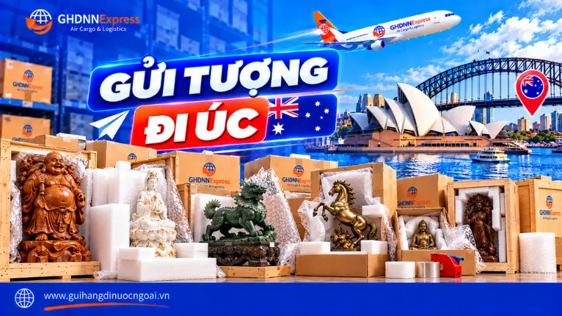 Gửi tượng đi Úc