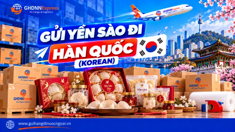 Gửi yến sào đi Hàn Quốc