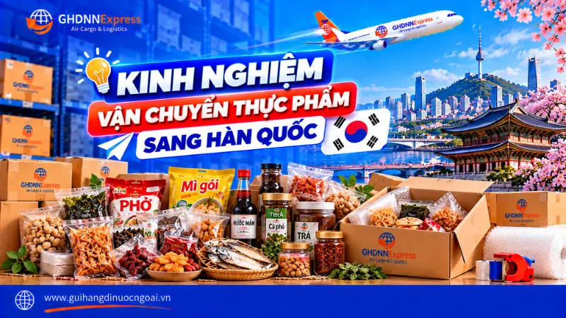 Kinh nghiệm vận chuyển thực phẩm sang Hàn