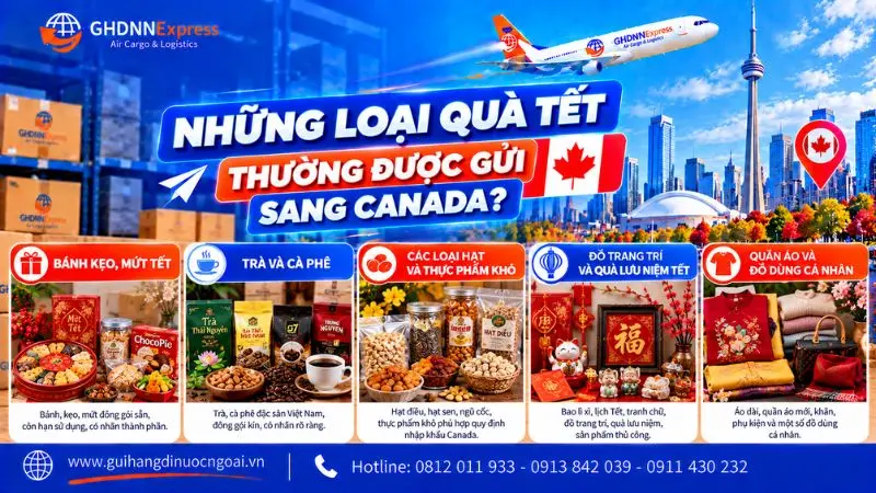 Những loại quà tết thường được gửi đi Canada